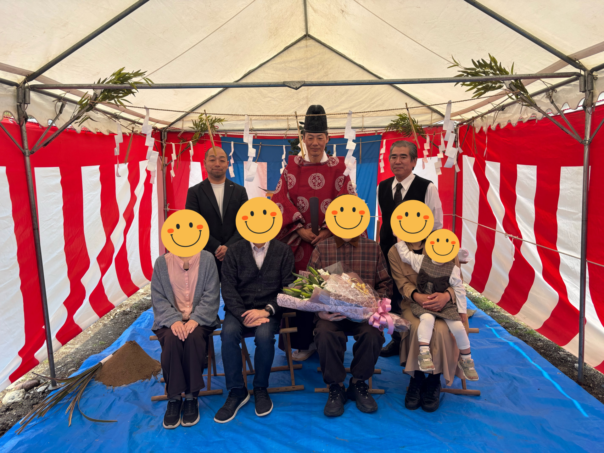 A様邸の地鎮祭を執り行いました。